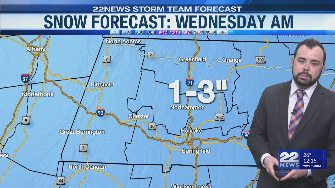 Light snow to develop Wednesday morning