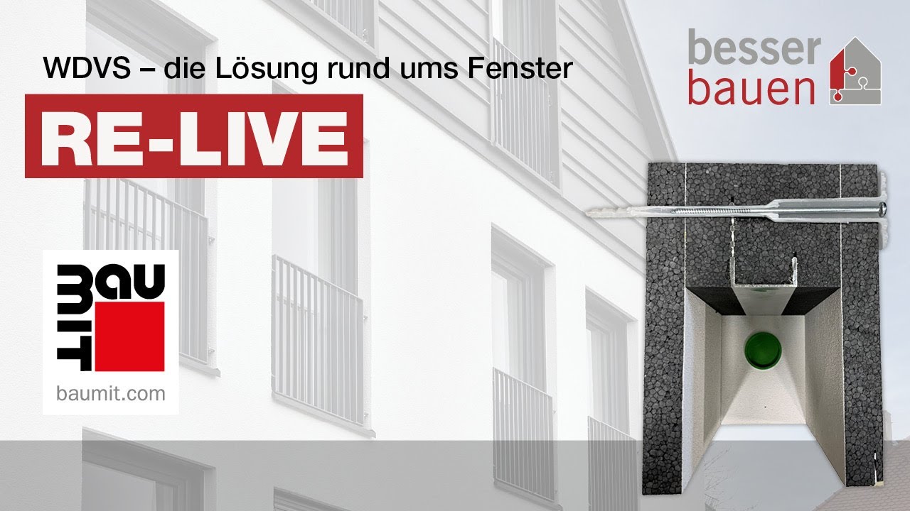Re-Live: Die perfekte Lösung rund ums Fenster! Baumit WDVS Vario