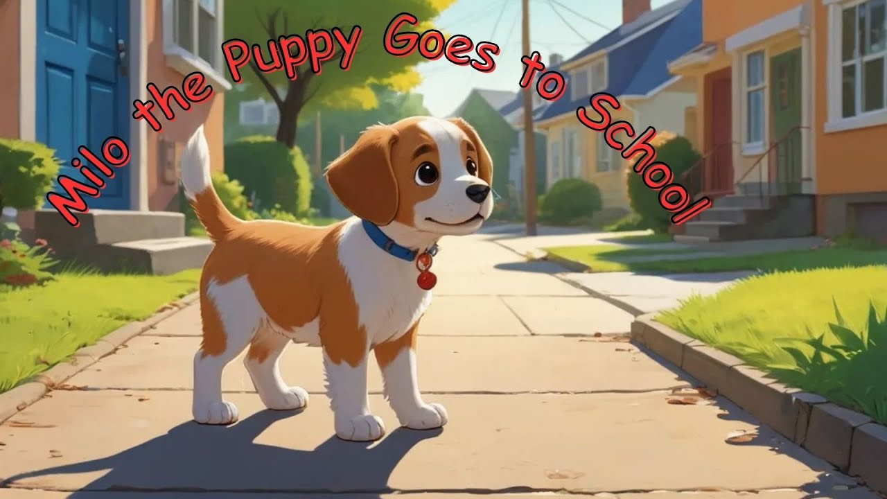 Milo the Puppy Goes to School | Stories for Kids in English | Bedtime Stories for Kids