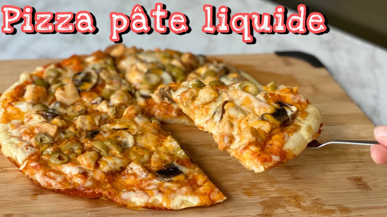 PIZZA PÂTE LIQUIDE EXPRESS🍕 Sans temps de repos, sans four. Deli Cuisine