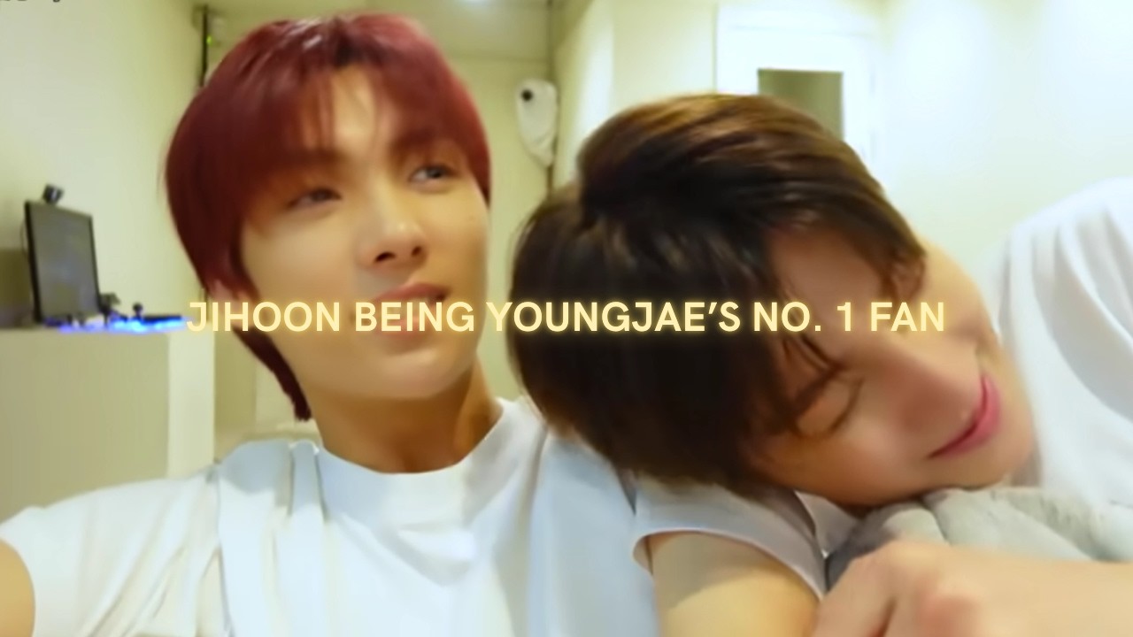 han jihoon being youngjae’s #1 fan (since early days)