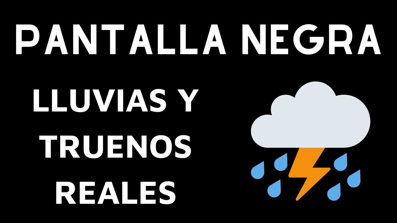 Lluvia y truenos y relámpagos PARA DORMIR, Lluvia Ultra Relajante Para Dormir En 5 Minutos