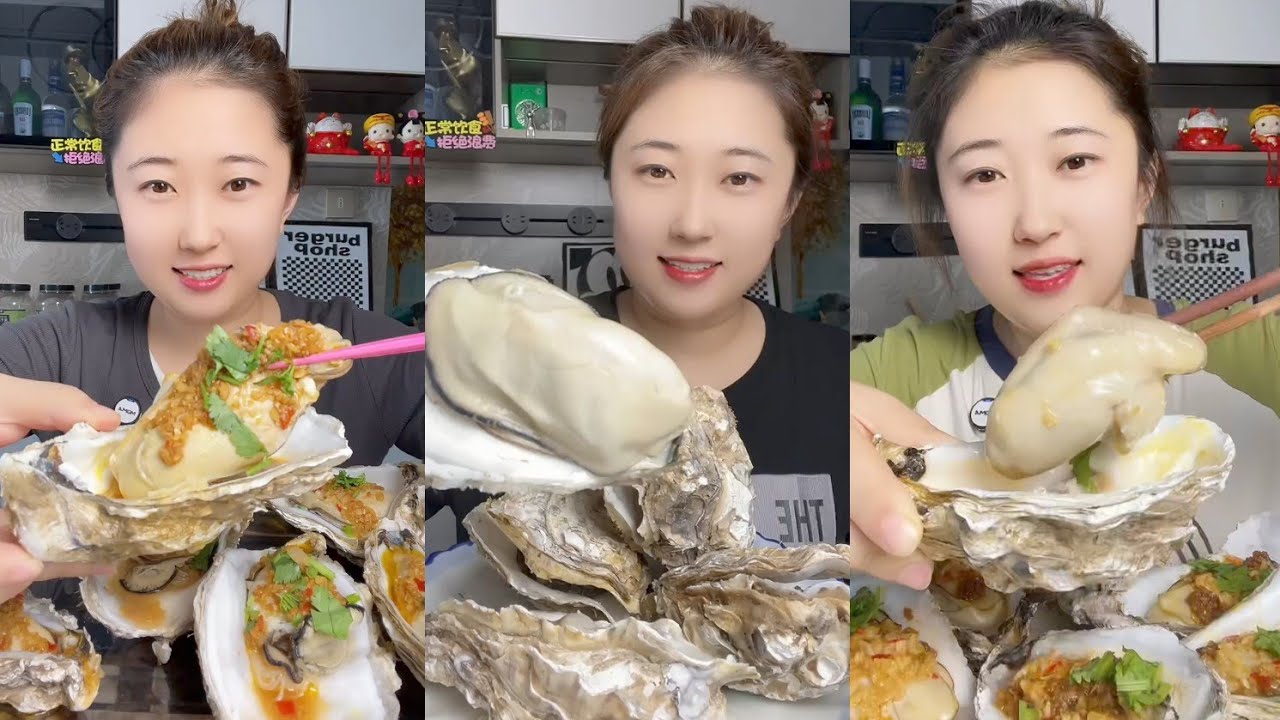 Asmar challenge Eating Seafood 🦞🦞Shrimp 🍤🦐 Crap 🐙🦑 Squid (1Mukbang)#oysters #salmon #squid #shrimp 