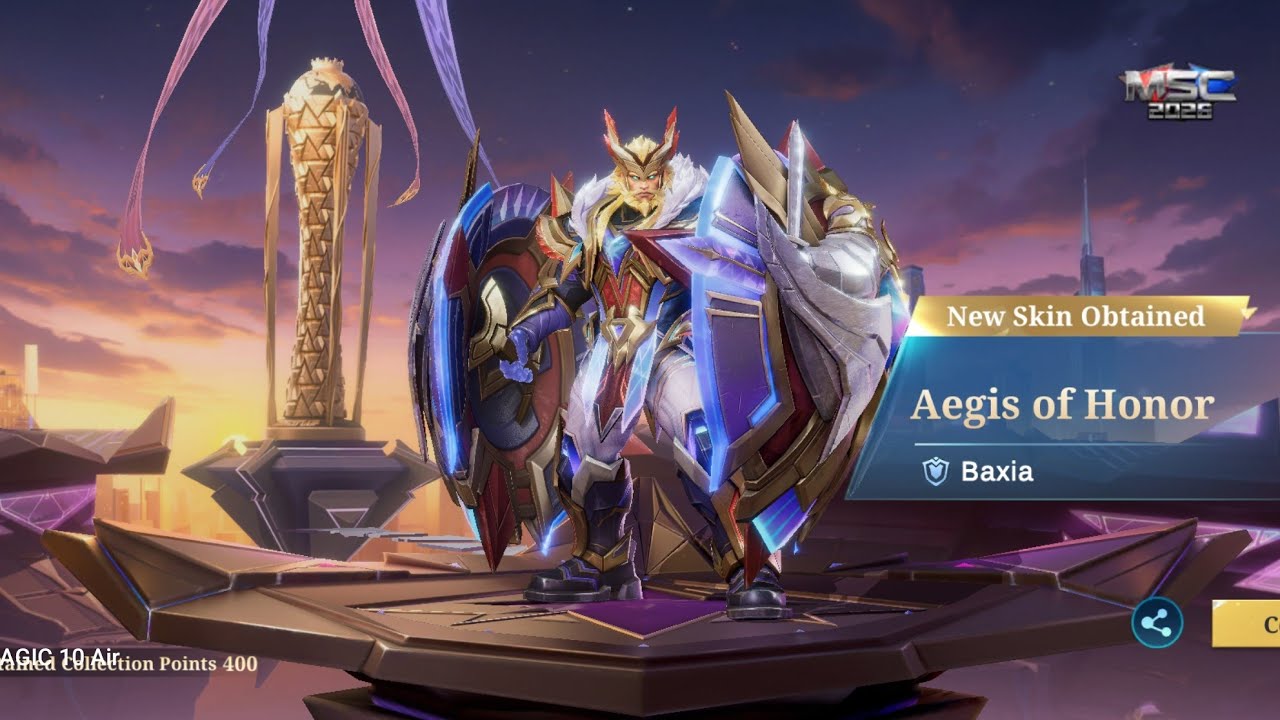 CHECK THIS OUT NEW MSC 2026 NEW SKIN OF BAXIA AEGIS OF HONOR!