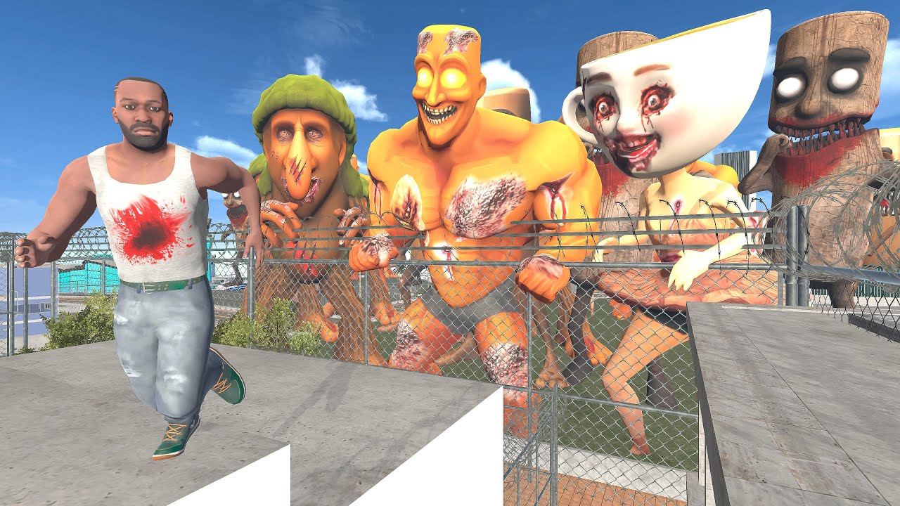 Franklin Saving His House From Zombie Brainrots In Indian Bike Driving 3D