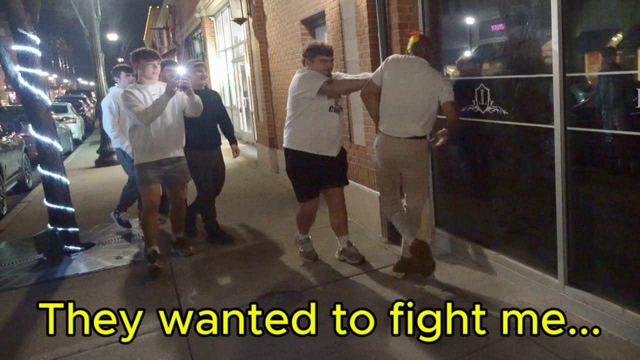 They wanted to jump me...