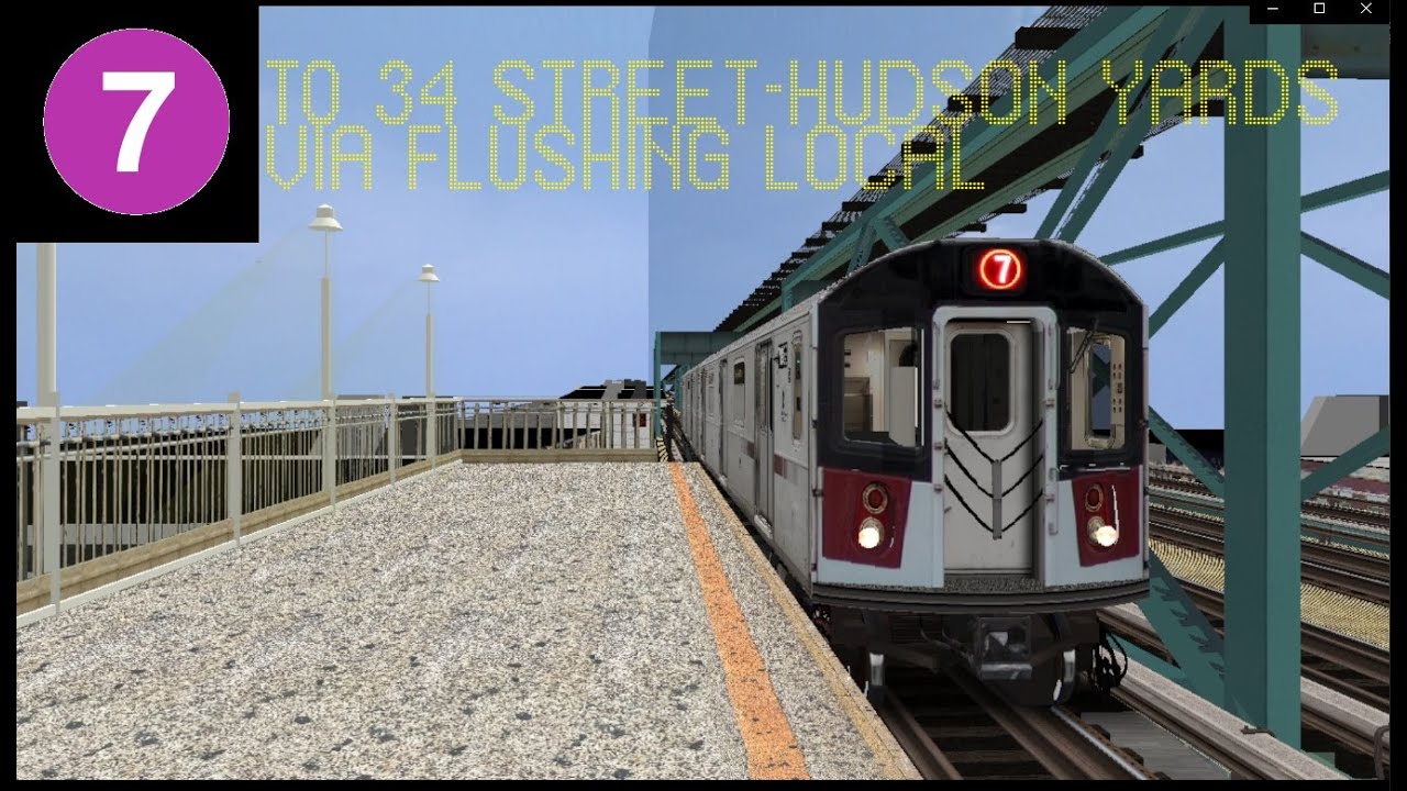 OpenBVE (7) 111 Street To 34 Street-Hudson Yards (R188)(PM Rush Hour)