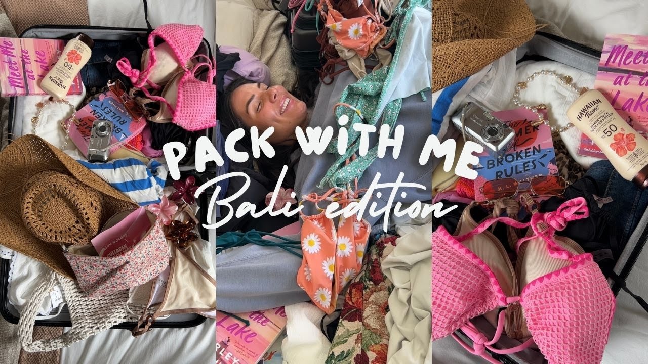 PACK WITH ME FOR 45 DAYS IN BALI | What I’m Packing for a Tropical Getaway