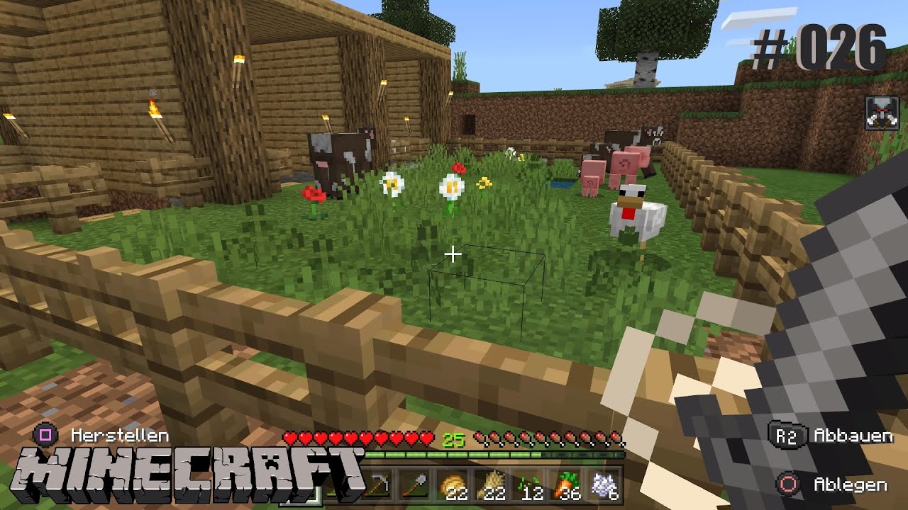 Minecraft Gameplay Deutsch # 026 - Tiere fangen und Z&uuml;chten