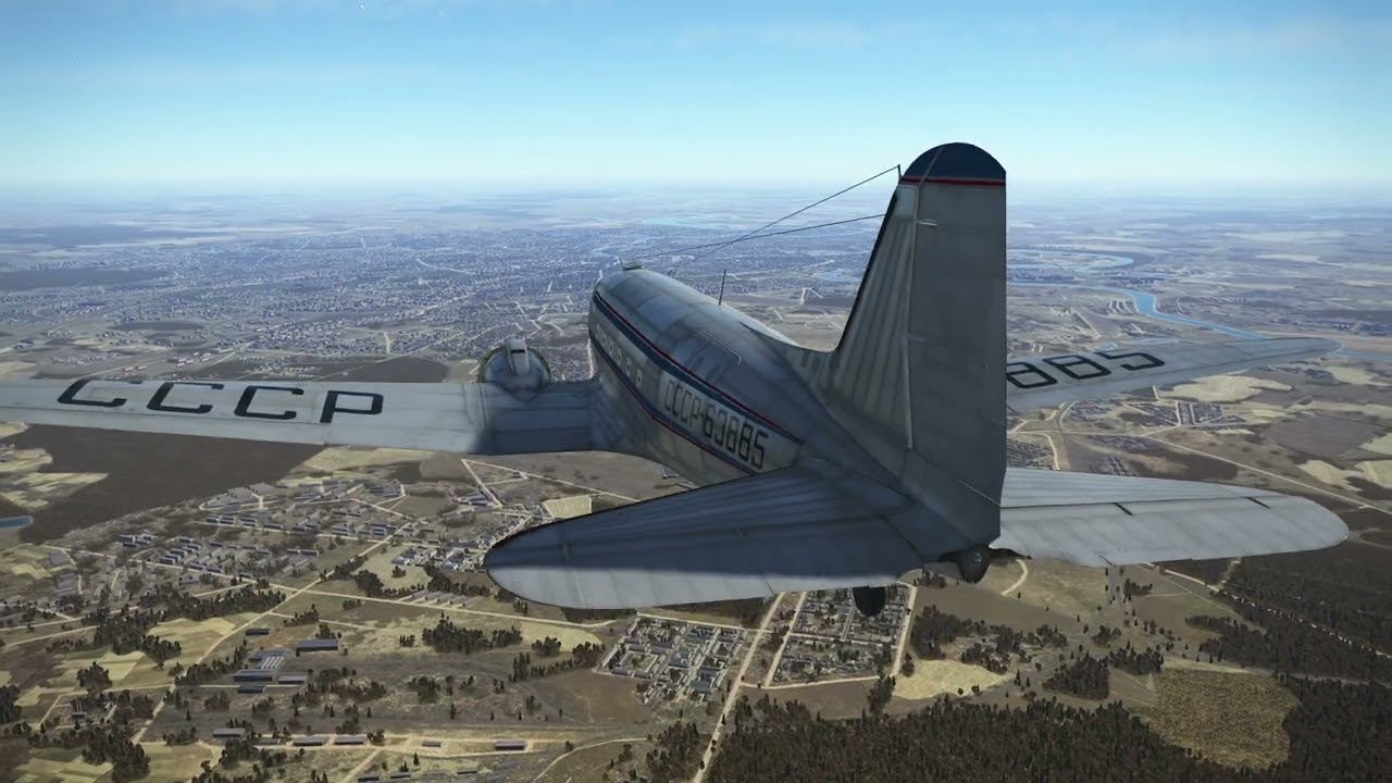 IL2 GB Aeroflot DC 3 over Moscow