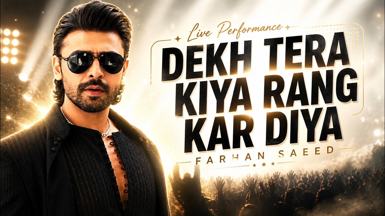 Dekh Tera Kiya Rang Kar Diya || Farhan Saeed || Live Performance || Eyecomm Studio