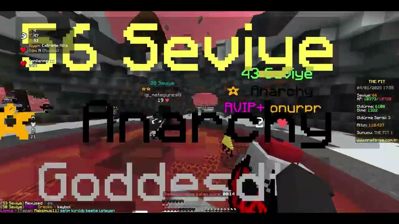 CraftRise | ThePit - Anarchy tagı Larions tagını ortadan 2ye bölüyor