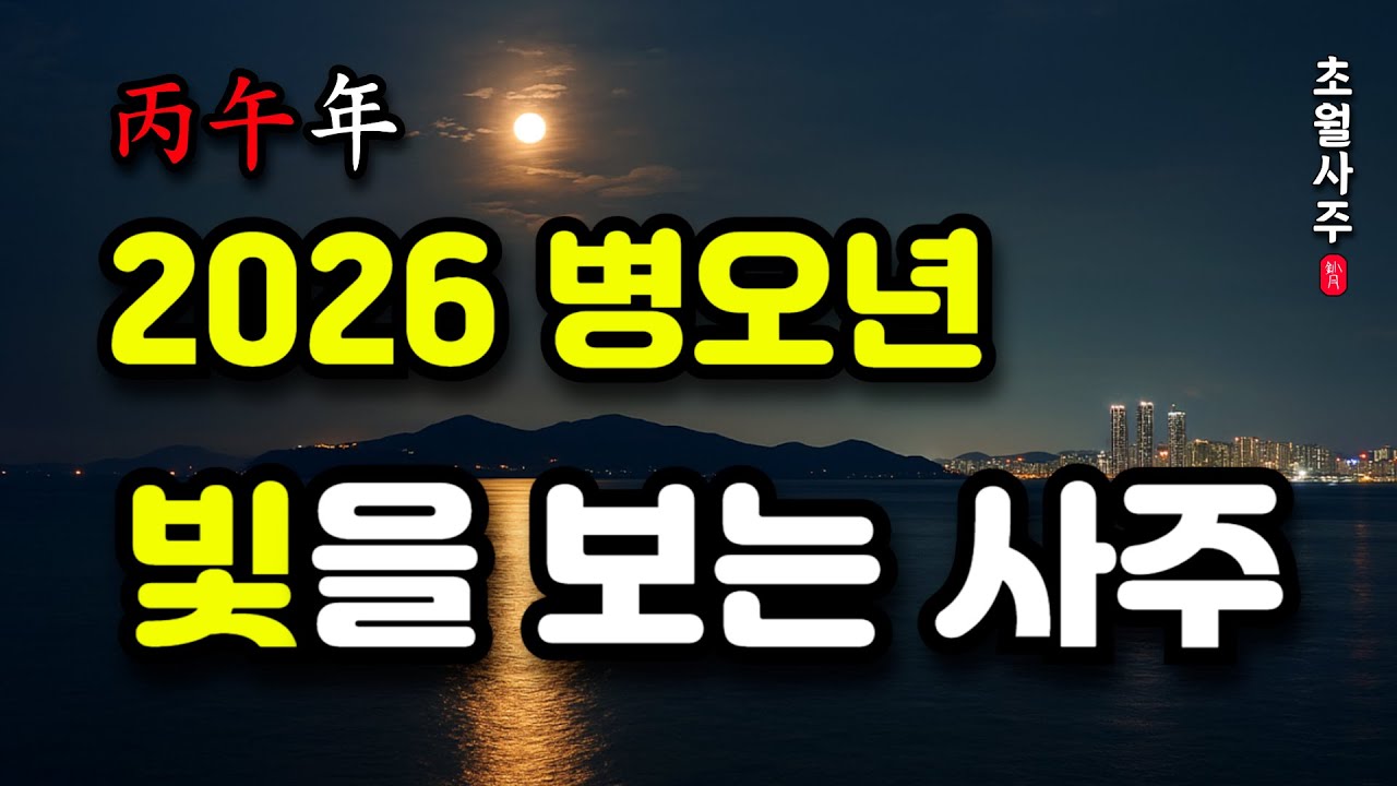 [2026년 운세] 병오년(丙午年), 빛을 보는 사주!