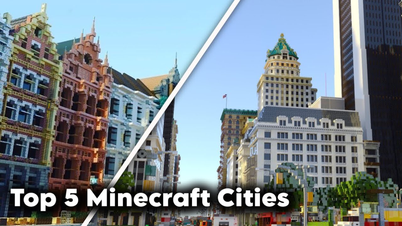 Top 5 Minecraft Cities || Pearl City Community Showcase ||