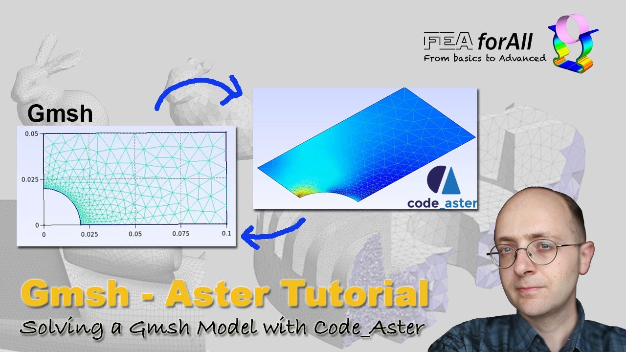 [Учебное пособие по GMSH Aster] Решение модели Gmsh с помощью Code_Aster (группы, формат сетки, р...