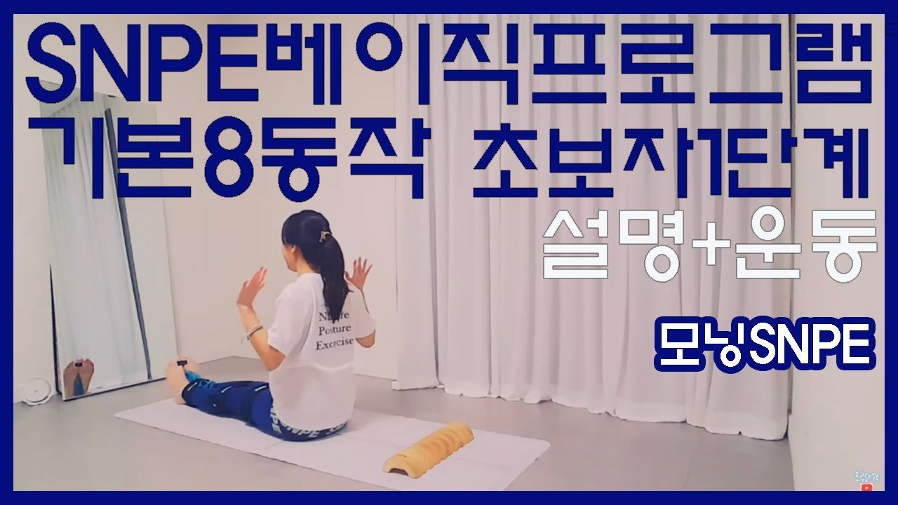 SNPE바른자세척추운동_베이직 프로그램 기본 8동작을 이용한 초보자루틴을 같이 해봐요^^