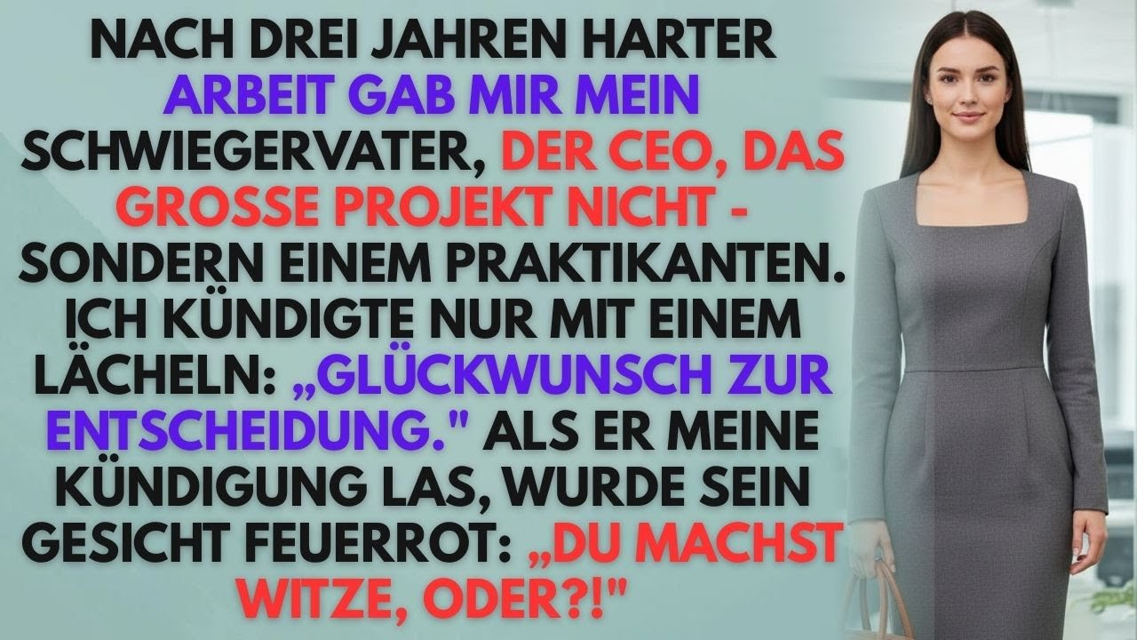 Der CEO Gab Mein Projekt An Einen Praktikanten – Meine Kündigung Zerschlug Die Firma