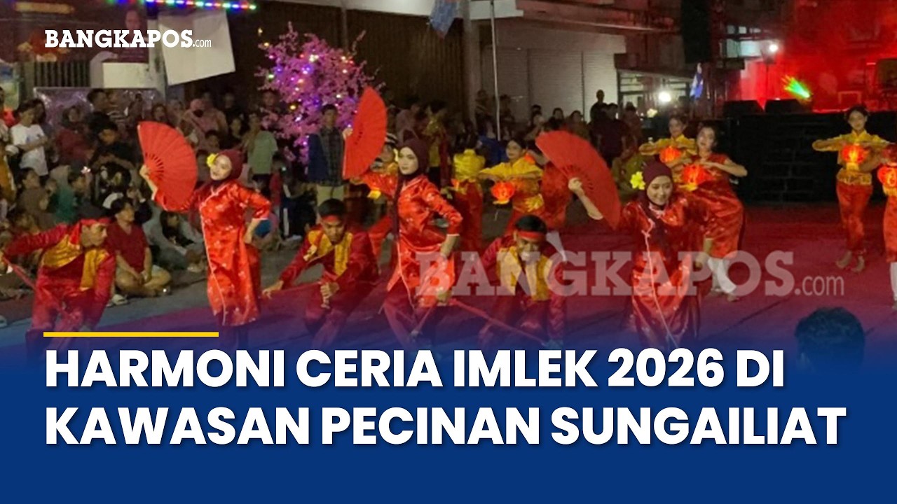 Harmoni Ceria Imlek 2026 di Kawasan Pecinan Sungailiat, Lampu Lampion dan Berbagai Ornamen Hiasi Mal