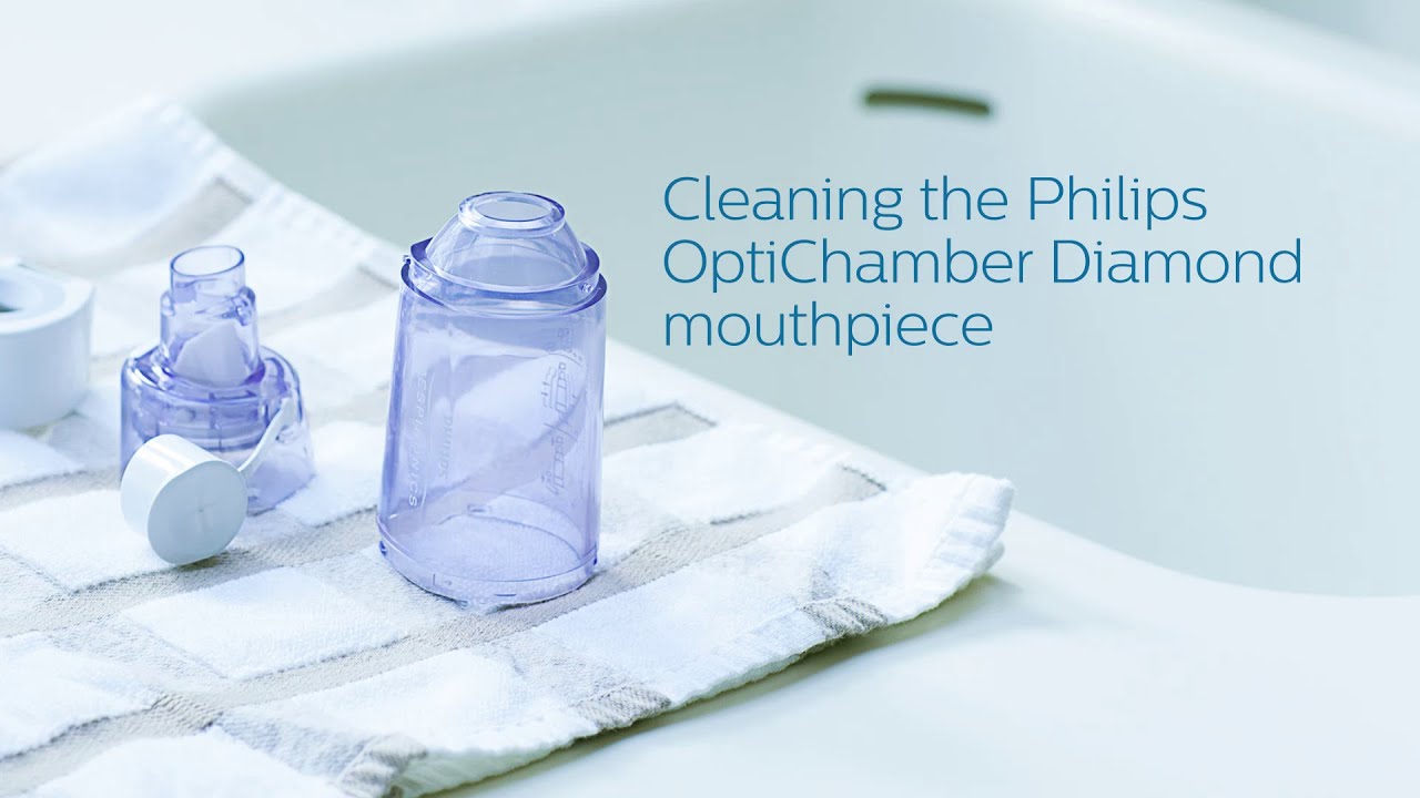 Cleaning the Philips Respironics OptiChamber Diamond mouthpiece