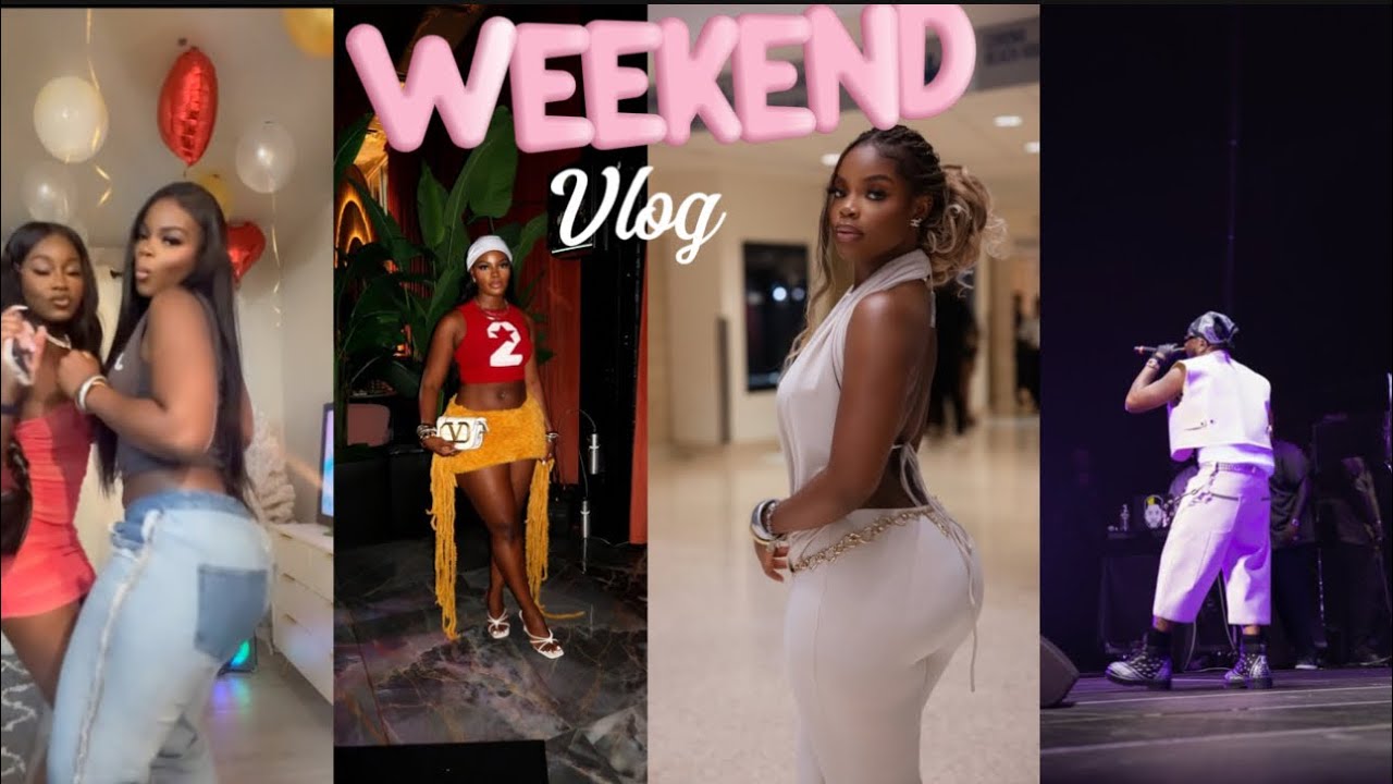 A fun weekend with Friends, Davido Concerts, cosmetology graduation ,Birthday dinner and More!