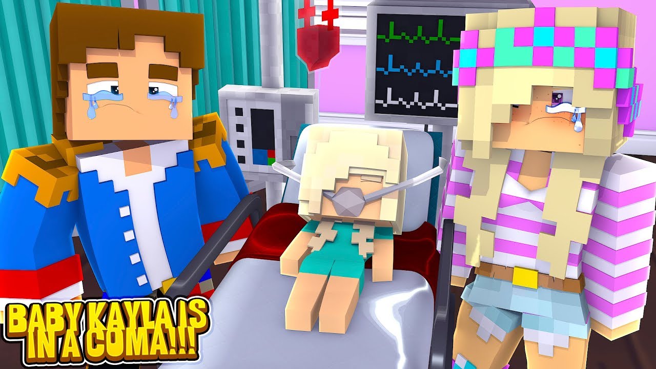 Minecraft Will PRINCESS  KAYLA SURVIVE THE BEE STING??? w/ LITTLE LEAH & LITTLE DONNY