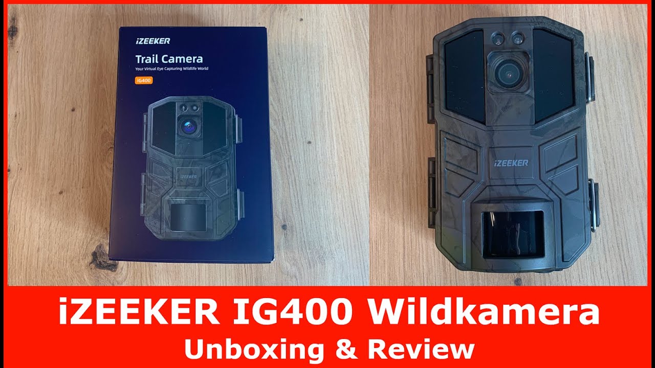 iZEEKER IG400 Wildkamera || Unboxing & Review (4K 30fps, IP66 Jagdkamera)