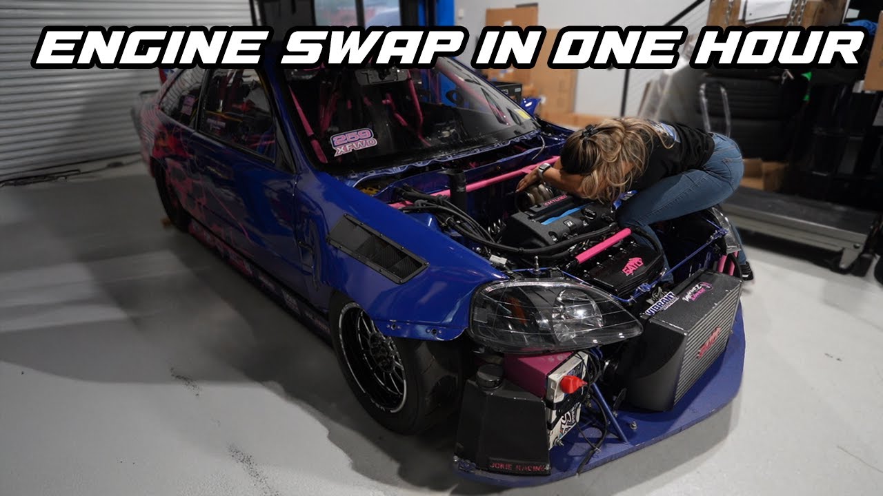 RACE PREP ON MY K SERIES DRAG CIVIC