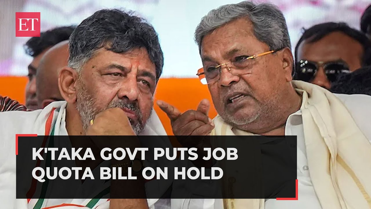 Karnataka Cong govt faces backlash over job quota bill, puts it on hold