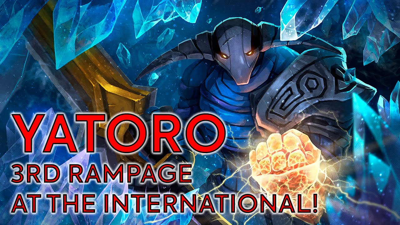 Yatoro 3rd RAMPAGE at The International Dota 2. Team Spirit vs Team Secret.