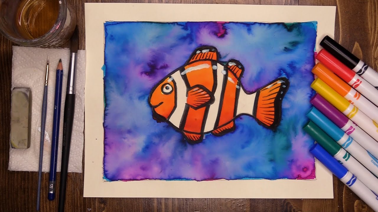 Marker pen clown fish - Virtual McArt