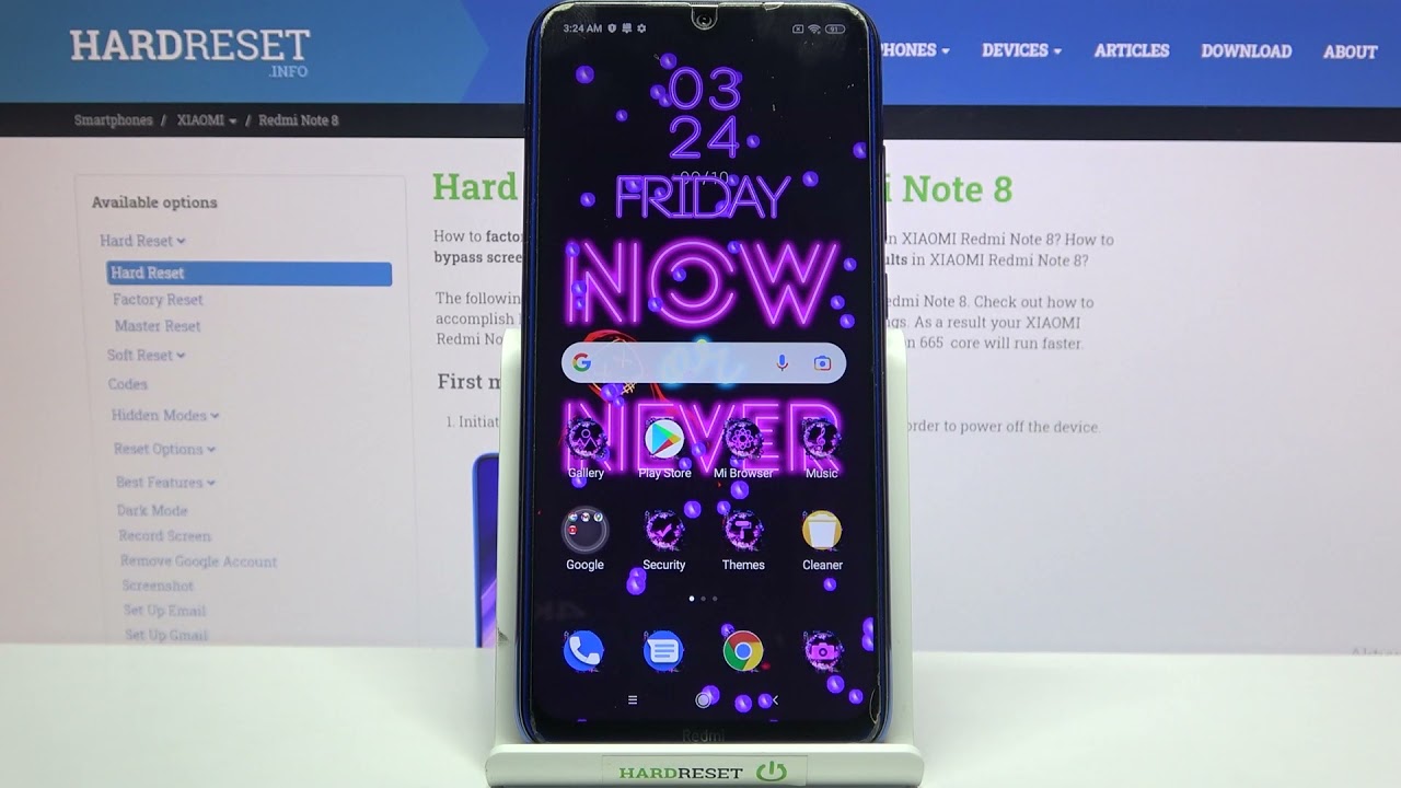 XIAOMI Redmi Note 8 &ndash; Change Device Theme / Choose Phone Style