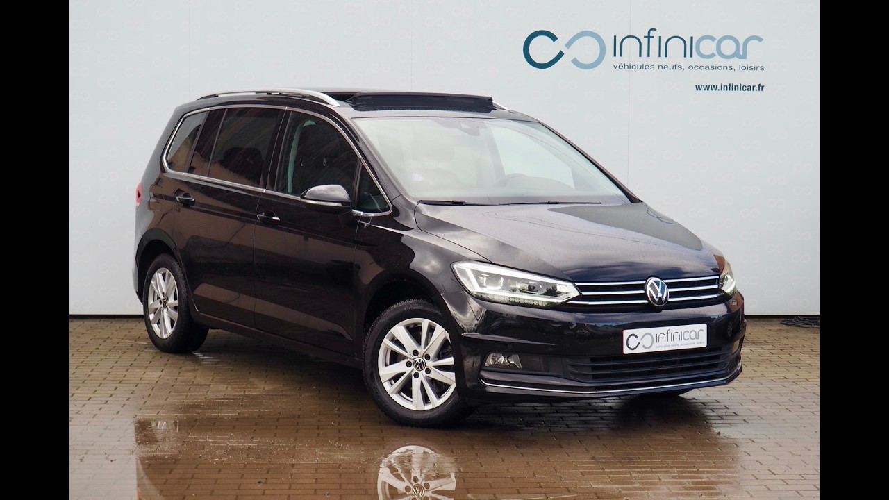 VW Touran 1,5 Tsi 150 Evo DSG7 Carat + Toit pano. + Attelage + Full Led + Opt. 1ère M. - Gar. 12M