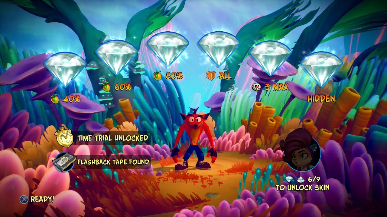 Crash Bandicoot 4 - 106% Walkthrough, Part 35: Crash Landed (All Gems, Perfect Relic)