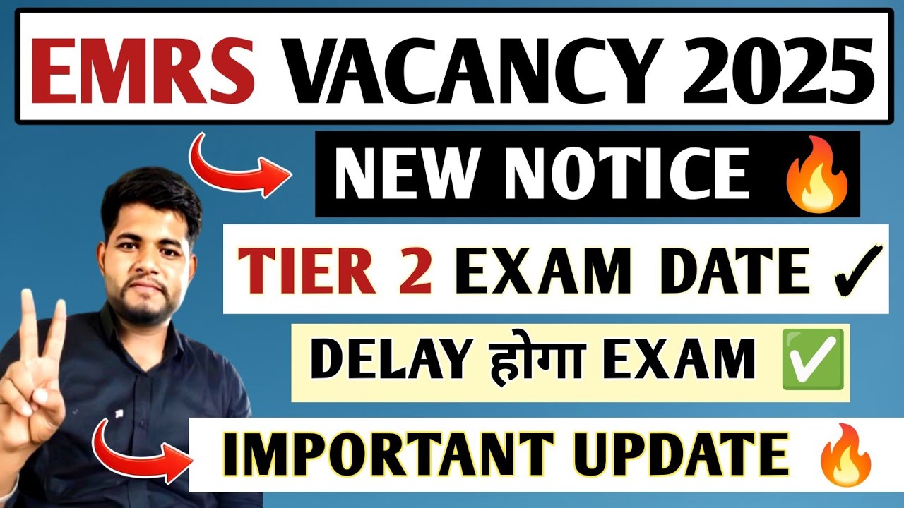EMRS EXAM NOTICE 🔥 EMRS TIER 2 EXAM DATE 2026 ✓ EMRS HOSTEL WARDEN TIER 2 CLASSES| EMRS TIER 2 