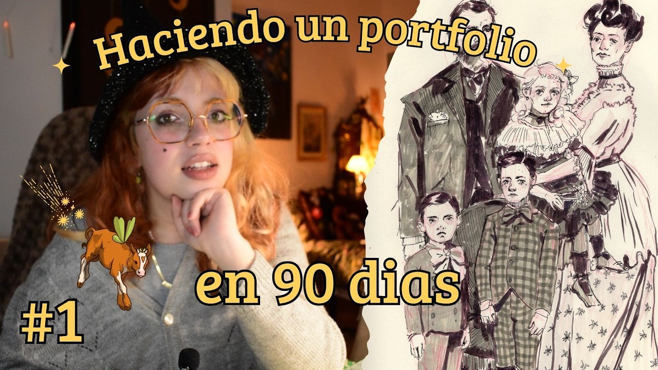 Haciendo un portfolio de ilustración en 90 días 🌟 #1
