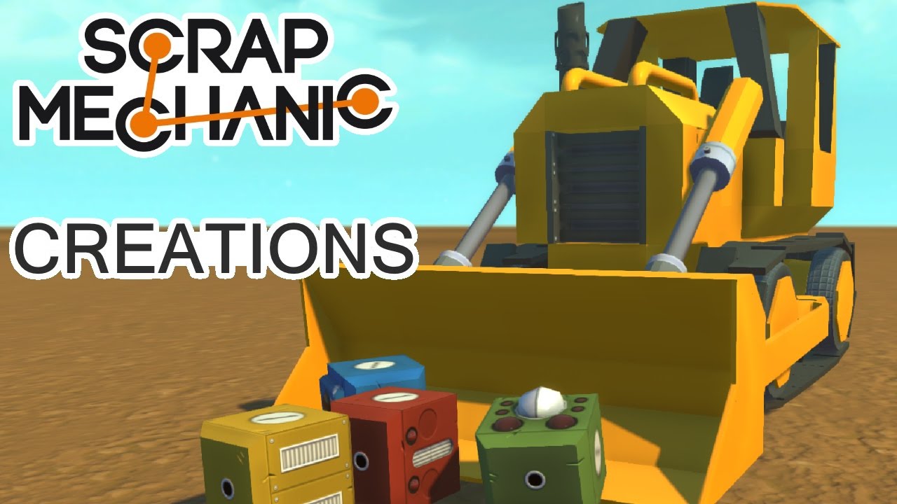 Scrap Mechanic Creation - Komatsu Bulldozer w/ REAL Treads
