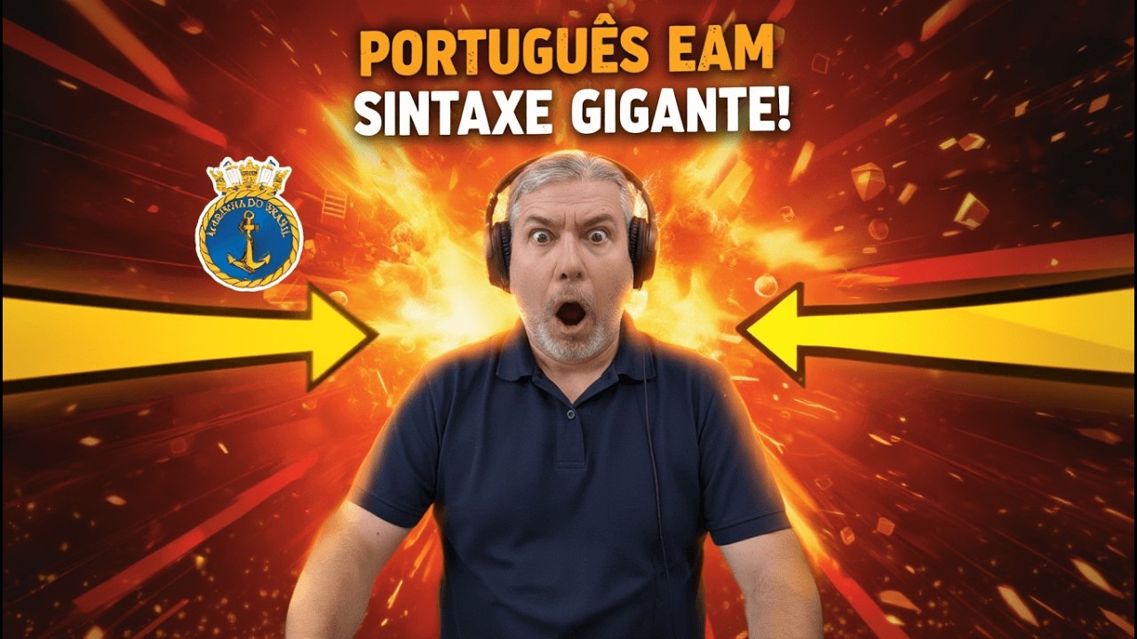 🎯 SINTAXE EAM 2026 | Questão Resolvida Português Marinha