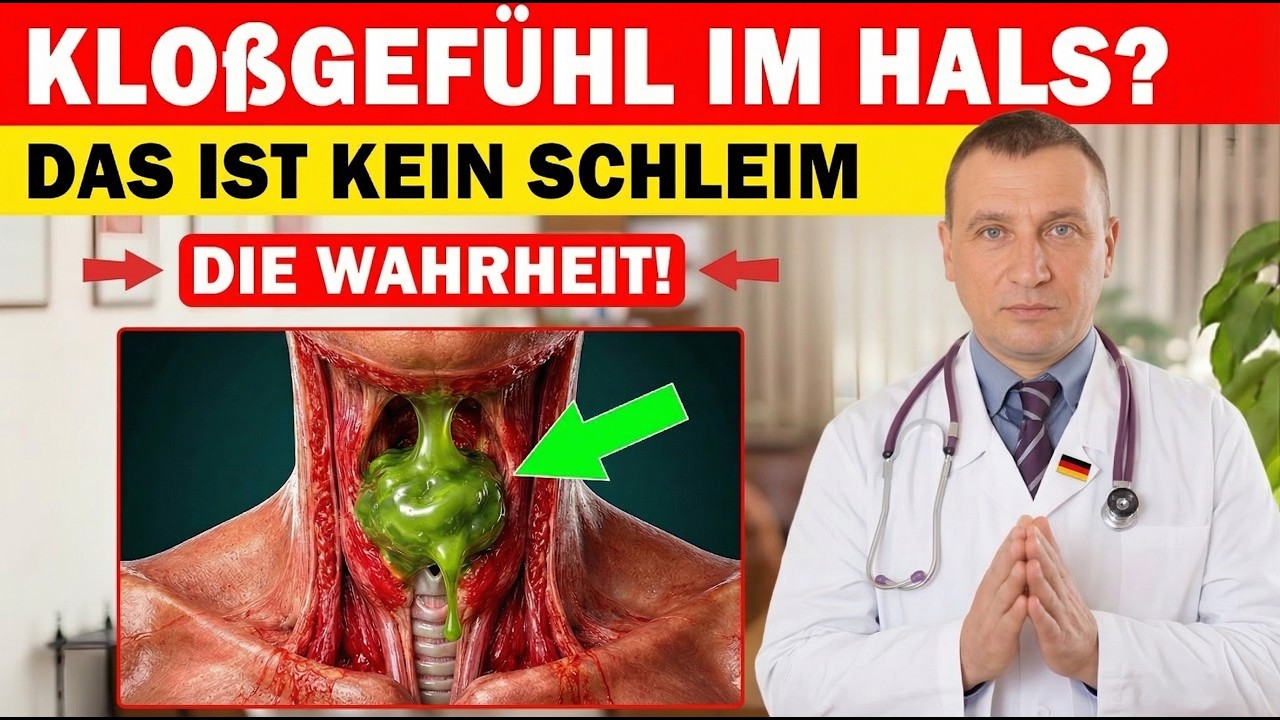 Schleim im Hals, der nicht rauskommt? Dieser einfache Trick vom Arzt hilft sofort!