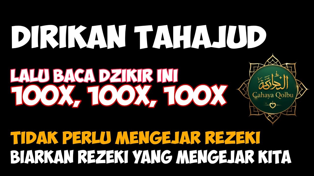 Bacalah Dzikir Ini Setelah Sholat Tahajud, Luangkan 5 Menit Saja, Rezeki Lancar Dari Allah SWT