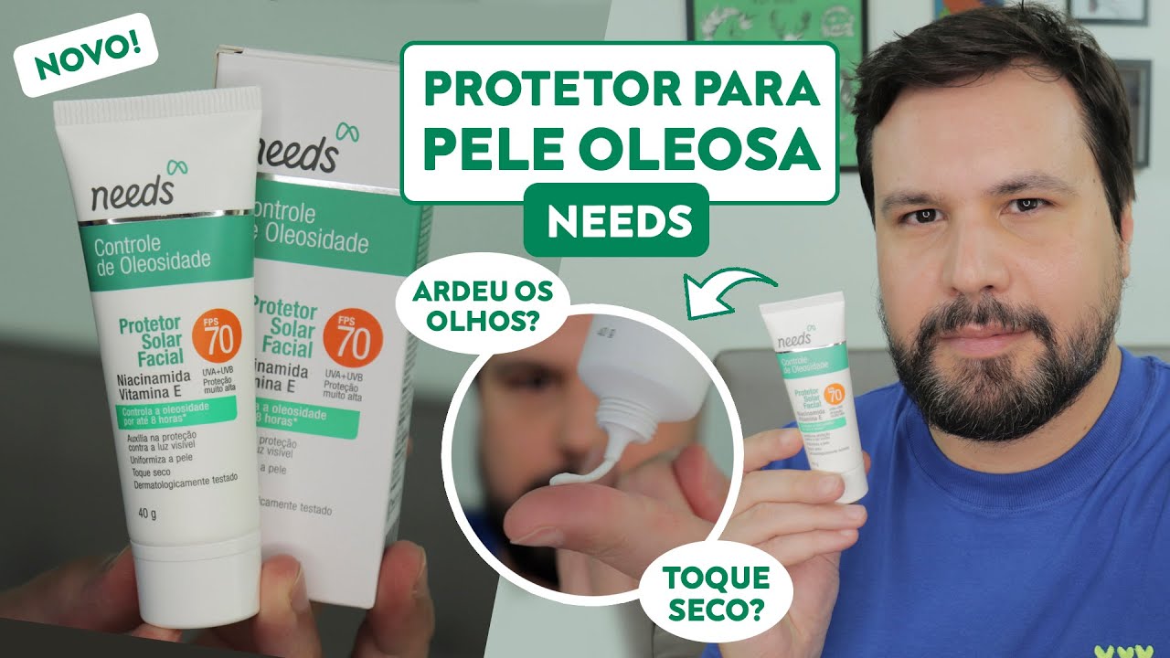 PROTETOR SOLAR NEEDS Controle de Oleosidade Facial FPS70