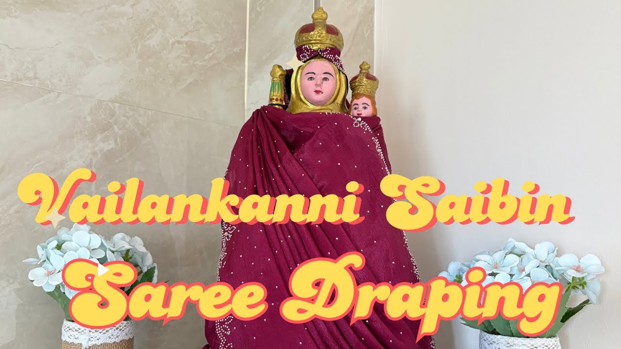 MAI VAILANKANNI SAIBIN SAREE DRAPING✨|| Konkani video ||