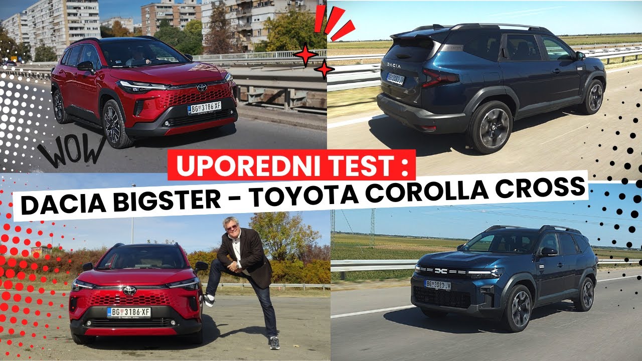 Uporedni TEST: Dacia Bigster Vs Toyota Corolla Cross