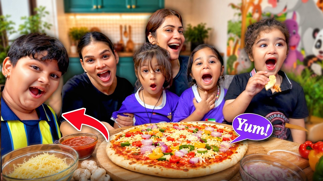 Bacho Ke Liye Banaya Pizza