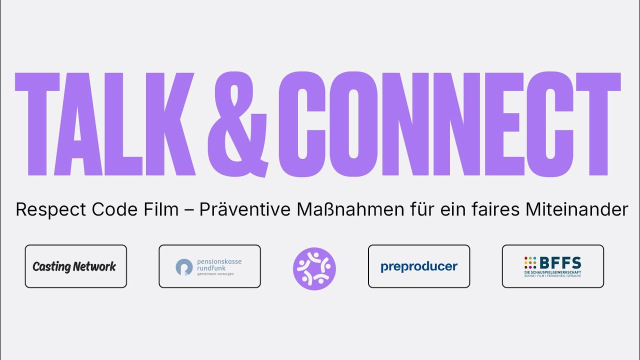 Talk & Connect 15. Januar 2025: Respect Code Film – Präventive Maßnahmen für ein faires Miteinander
