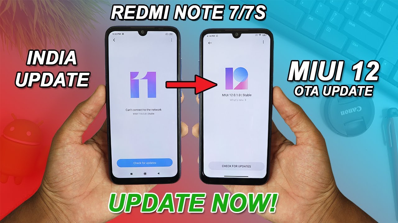 Install Official MIUI 12 Update On Redmi Note 7/7S Without Data Loss