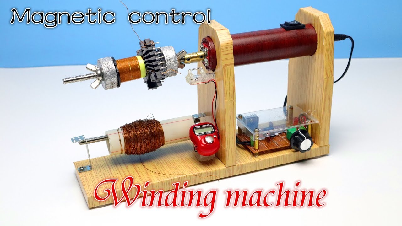 Winding Machine 丨How to make a transformer winding machine，Homemade transformer winding machine