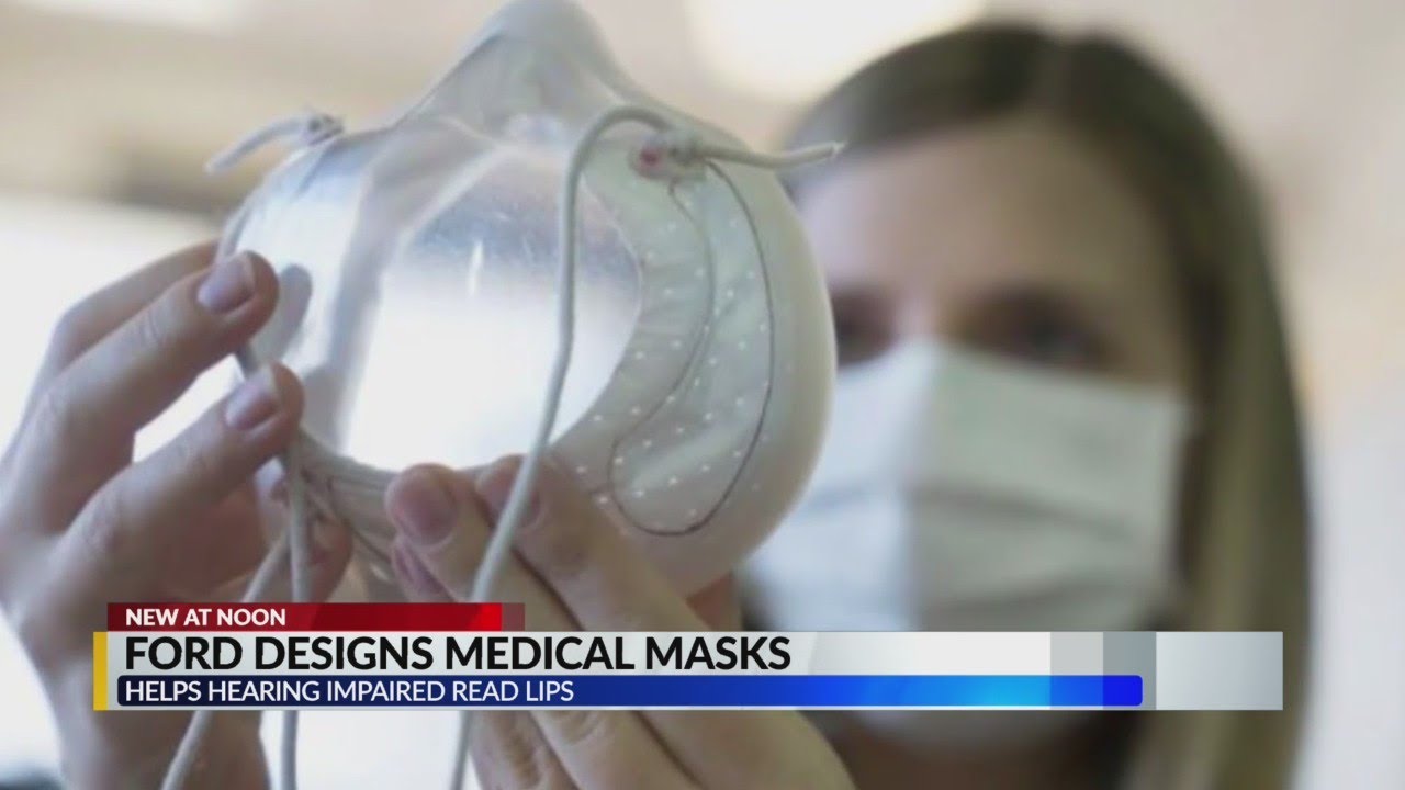 Ford designs medical-grade see-through face masks