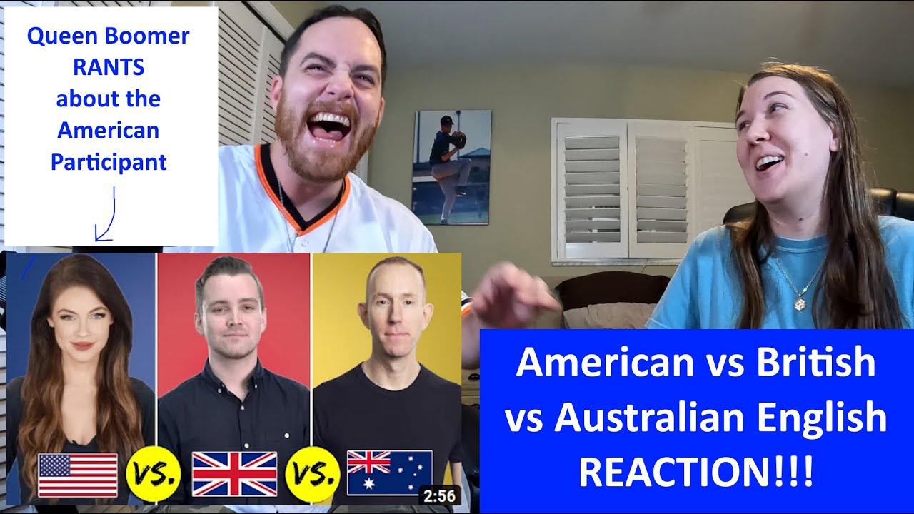 Americans React American vs. British vs. Australian English | One Language, Three Accents REACTION