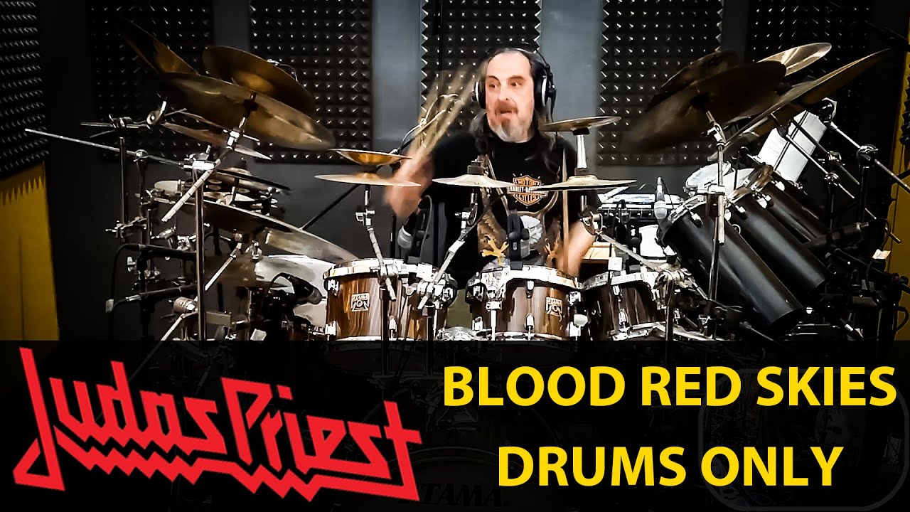JUDAS PRIEST Blood red skies drums only cover by stamatis kekes