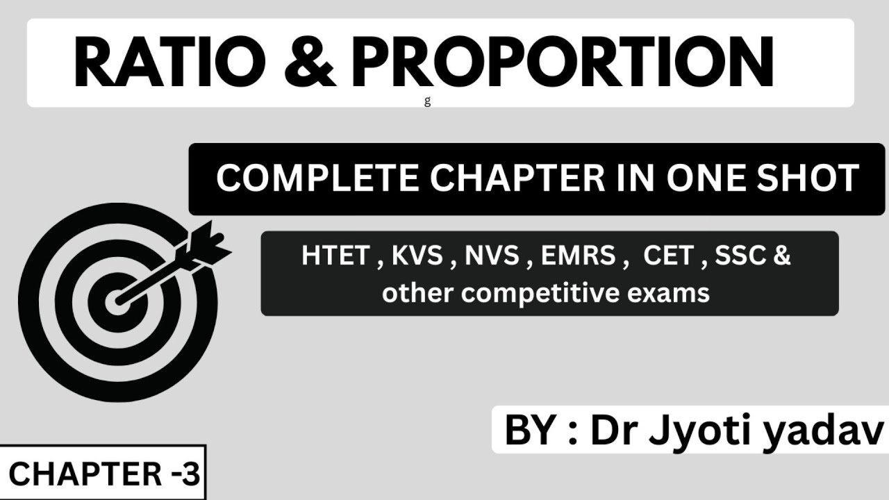 RATIO & PROPORTION With easy Tricks and Explanation